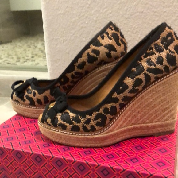Tory Burch leopard print espadrilles